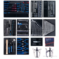 Набор инструментов для тележки, 10 ложементов, 204 предмета KING TONY 946-100MRD-MT